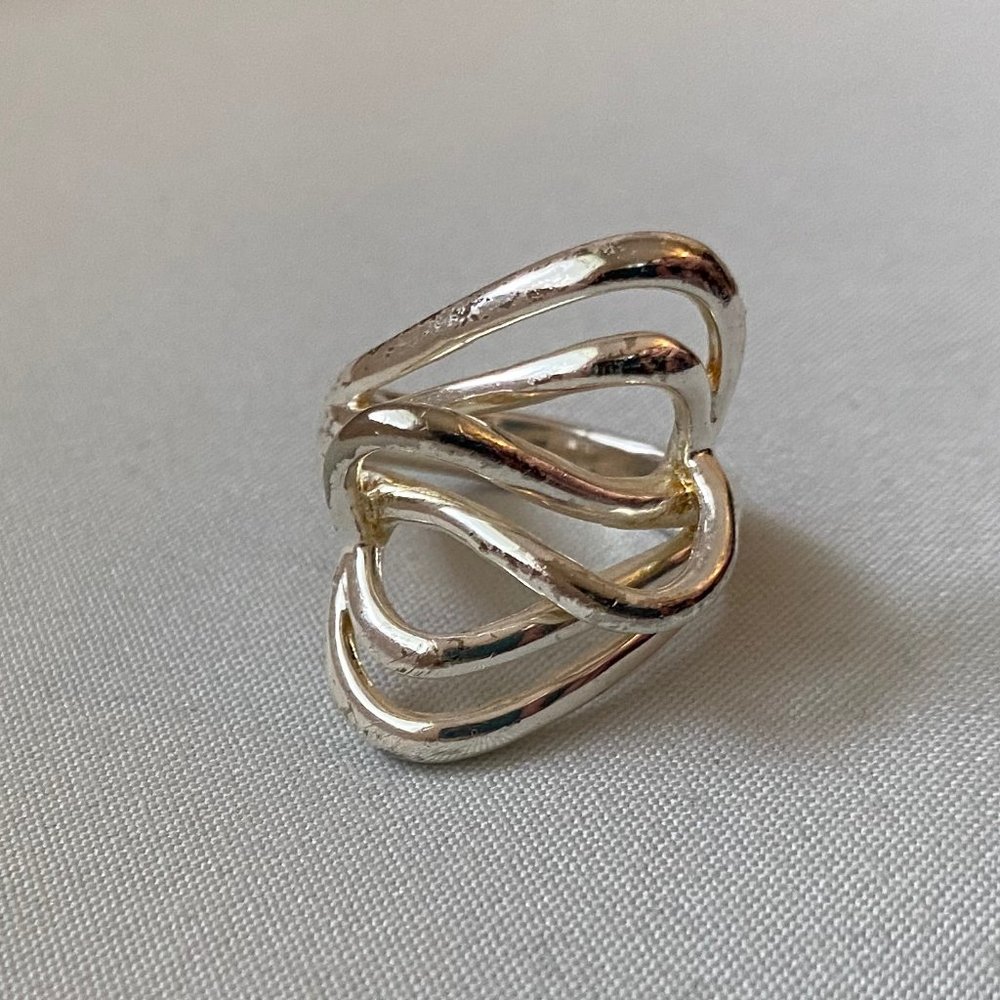 Sterling Silver Statement Ring - image 1